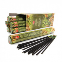 Аромапалочки GINGER GREEN TEA "Имбирь - Зеленый Чай" 20 шт. HEM HEXA
