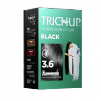 Краска Травяная для Волос "Чёрная" 6 уп. х 10 гр. VASU